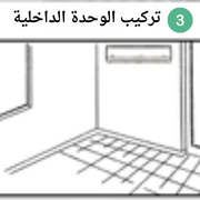 تركيب الوحدة الداخلية