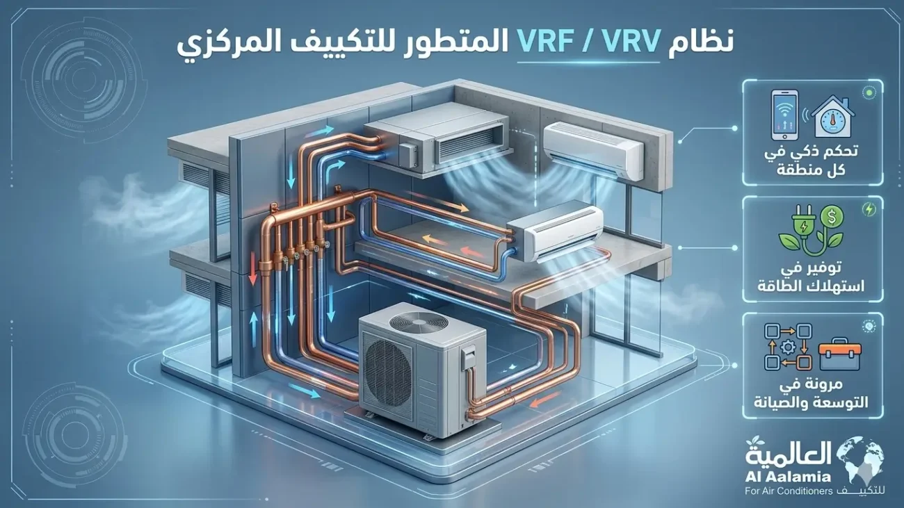 نظام الـ VRF VRV المتطور فى التكييف المركزى